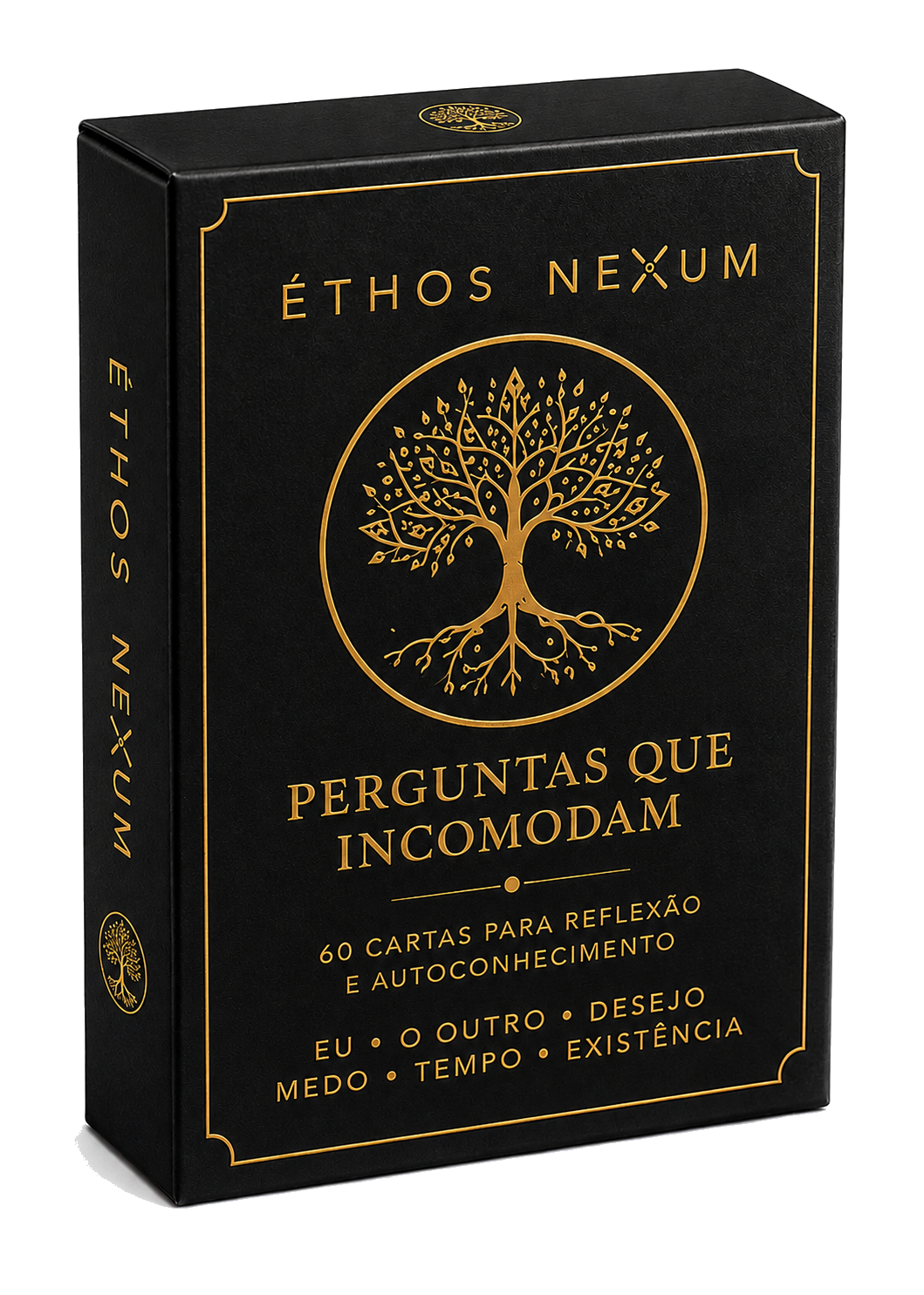 Cartas Éthos Nexum — Perguntas que Incomodam, conjunto com 60 cartas