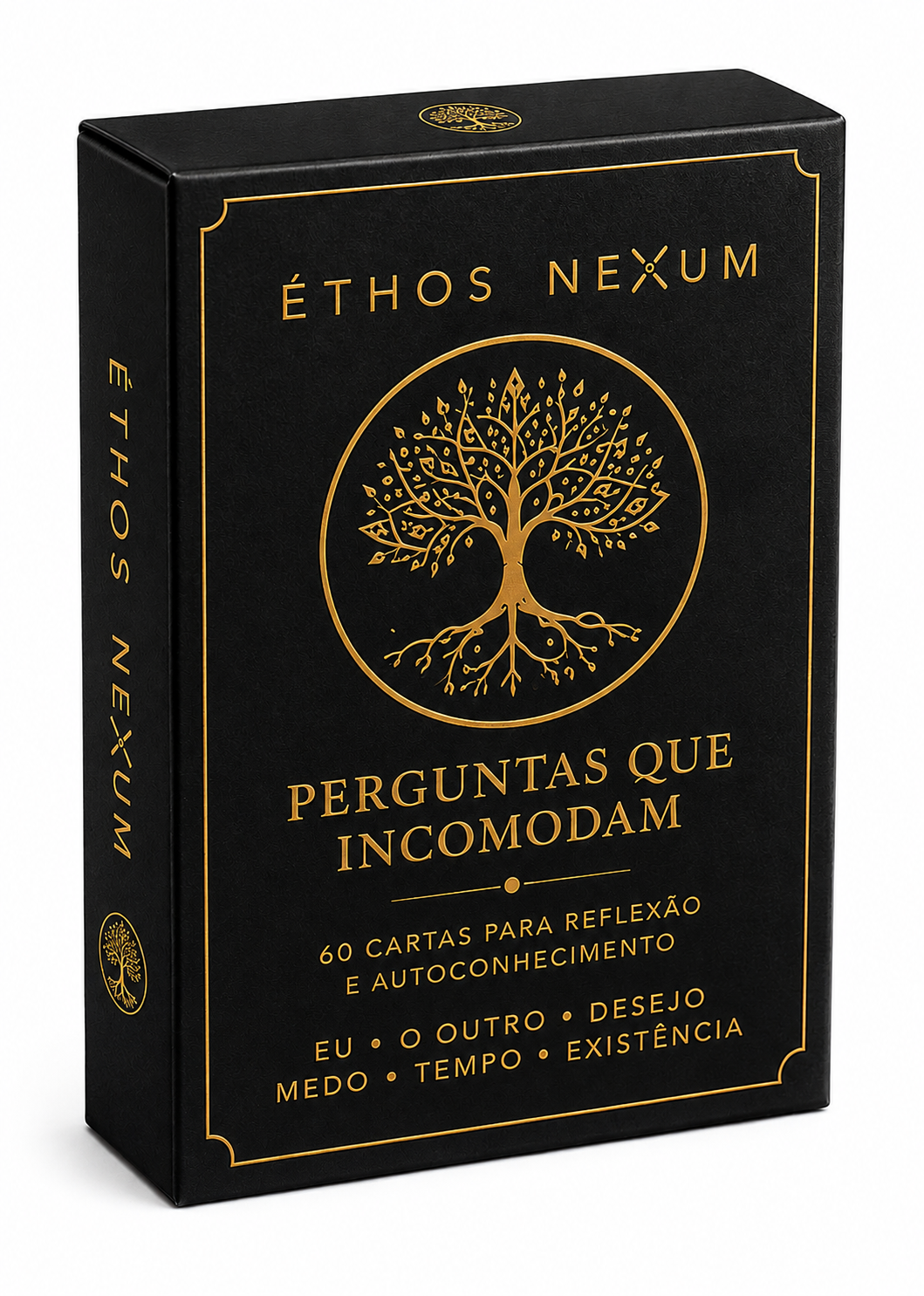 Caixa Éthos Nexum — Perguntas que Incomodam, conjunto com 60 cartas
